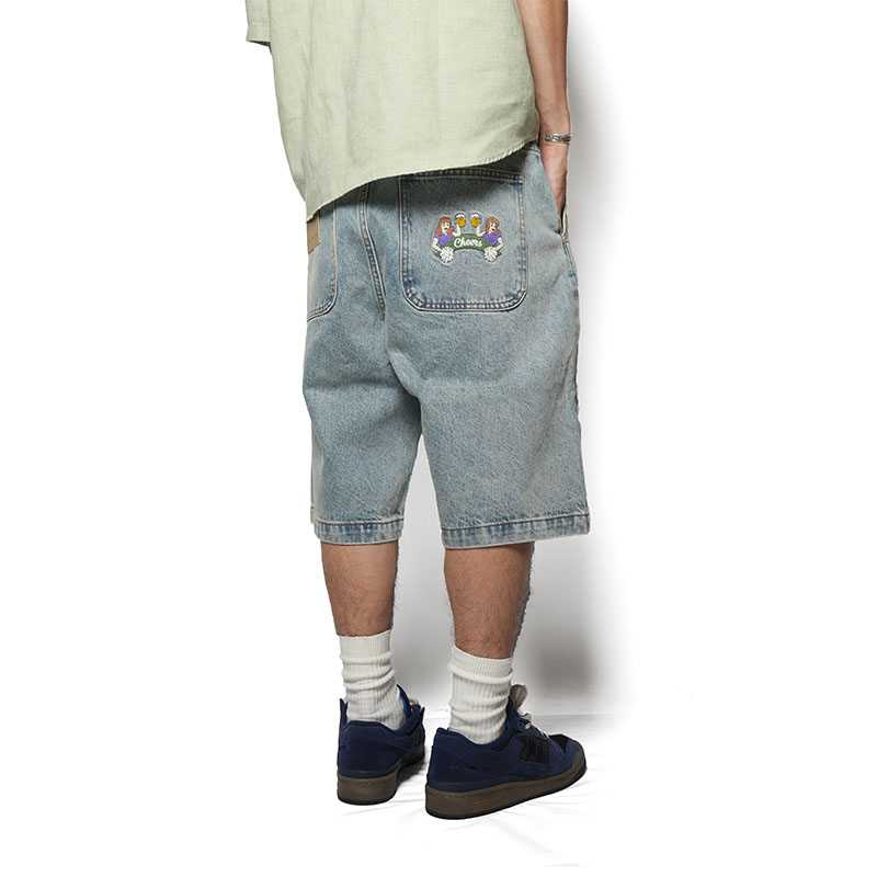 Cheers(チアーズ)/ BIG DENIM SHORTS -USED.INDIGO-