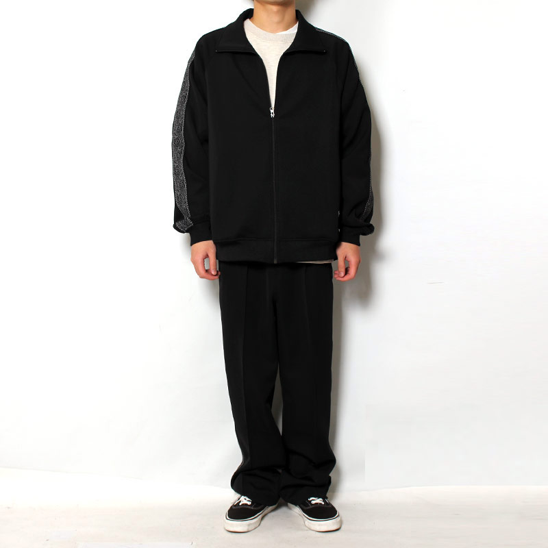 Cheers(チアーズ)/ JERSEY TRACK PANTS -BLACK-