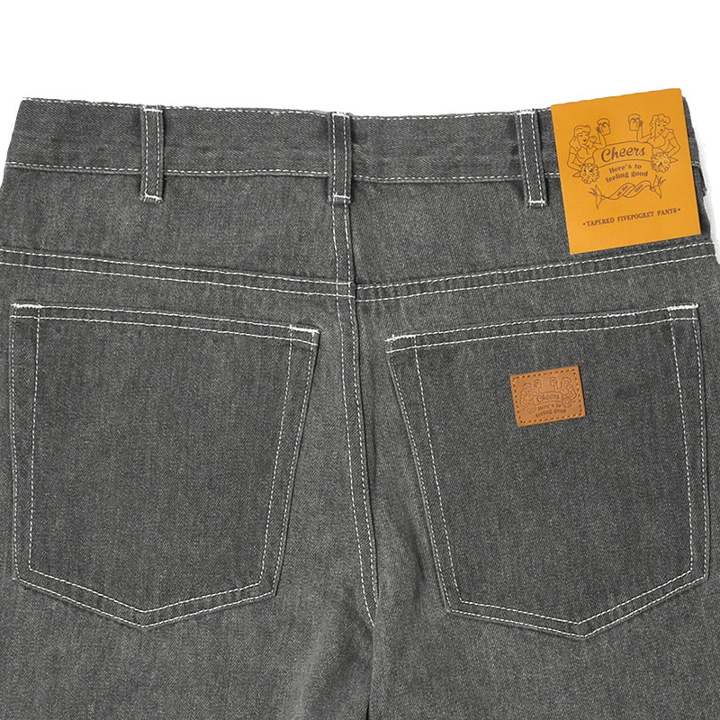 Cheers(チアーズ)/ DENIM 5 TEPS -USED BLACK-