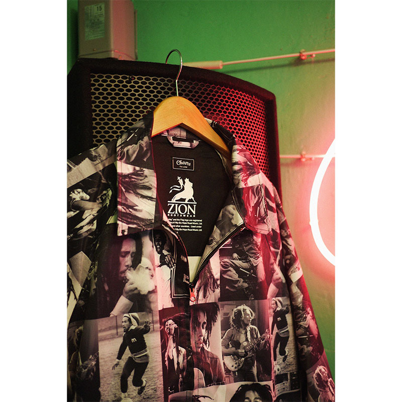 Cheers(チアーズ)/ Bob Marley x Cheers PHOTO JKT -BLACK-