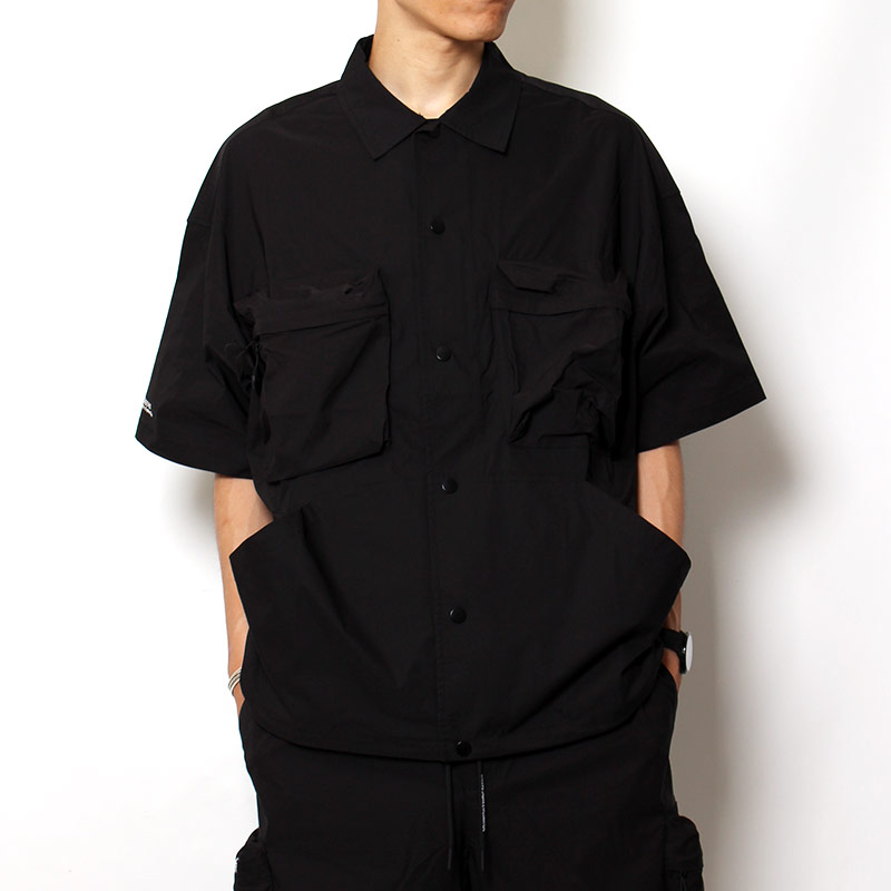Cheers Urban Exploration(チアーズ アーバン エクスプロレーション)/ CARGO POCKET SS SHIRTS -BLACK-