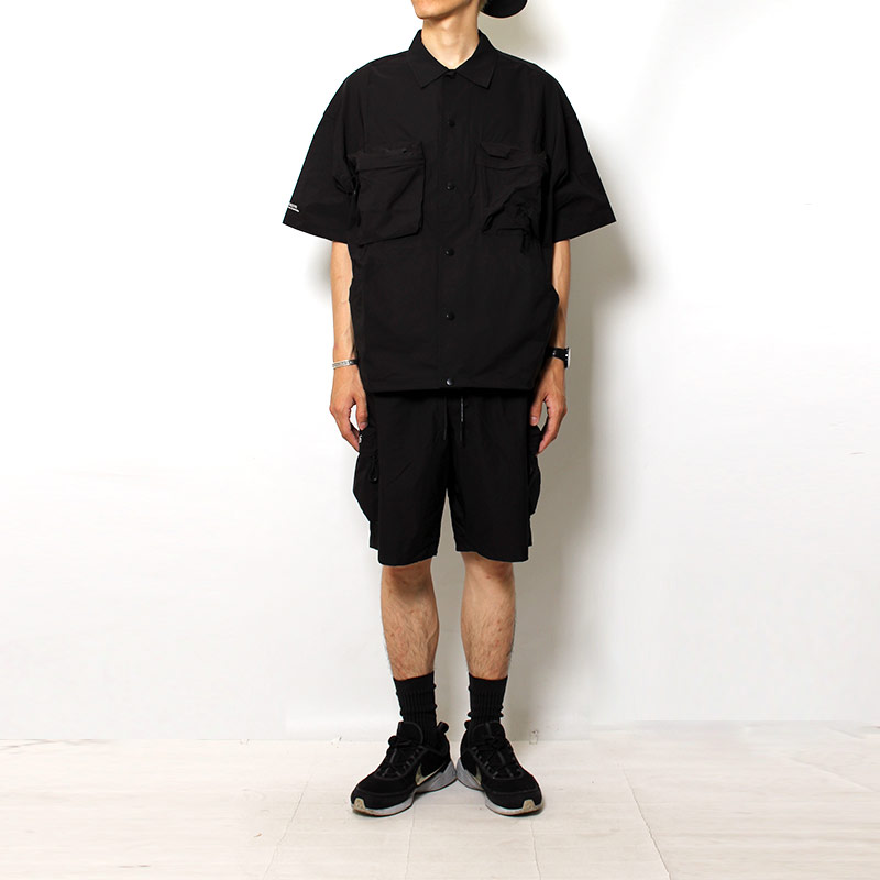 Cheers Urban Exploration(チアーズ アーバン エクスプロレーション)/ CARGO POCKET SS SHIRTS -BLACK-