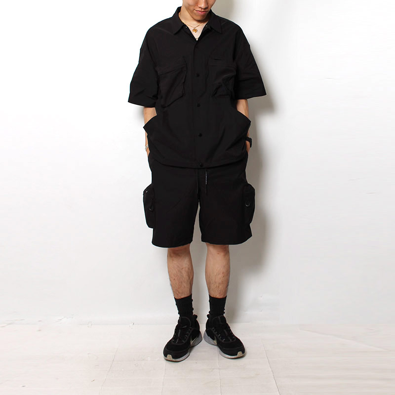 Cheers Urban Exploration(チアーズ アーバン エクスプロレーション)/ CARGO POCKET SS SHIRTS -BLACK-