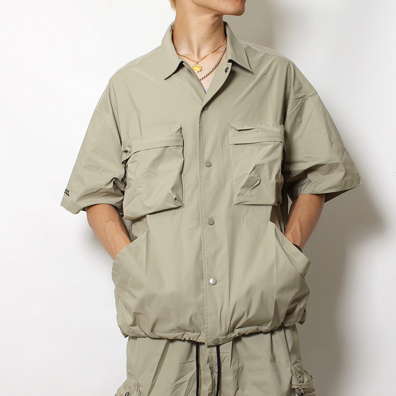 Cheers Urban Exploration(チアーズ アーバン エクスプロレーション)/ CARGO POCKET SS SHIRTS -LT GREEN-