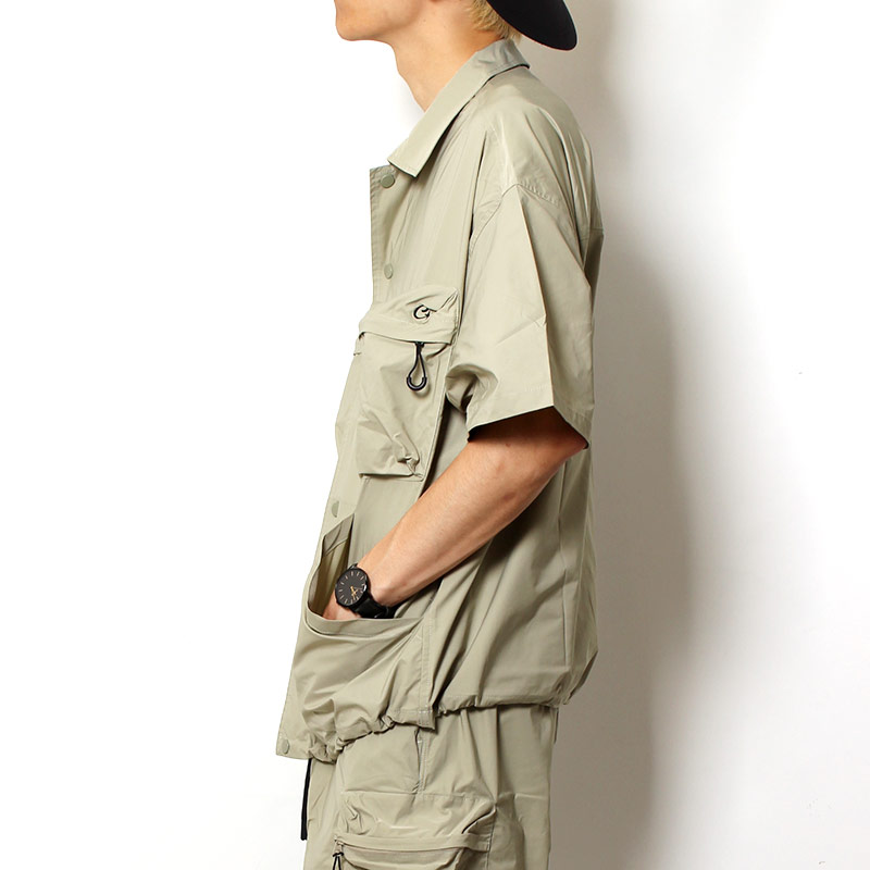 Cheers Urban Exploration(チアーズ アーバン エクスプロレーション)/ CARGO POCKET SS SHIRTS -LT GREEN-