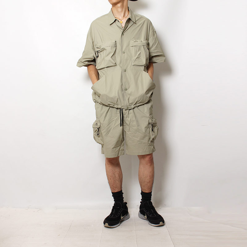 Cheers Urban Exploration(チアーズ アーバン エクスプロレーション)/ CARGO POCKET SS SHIRTS -LT GREEN-