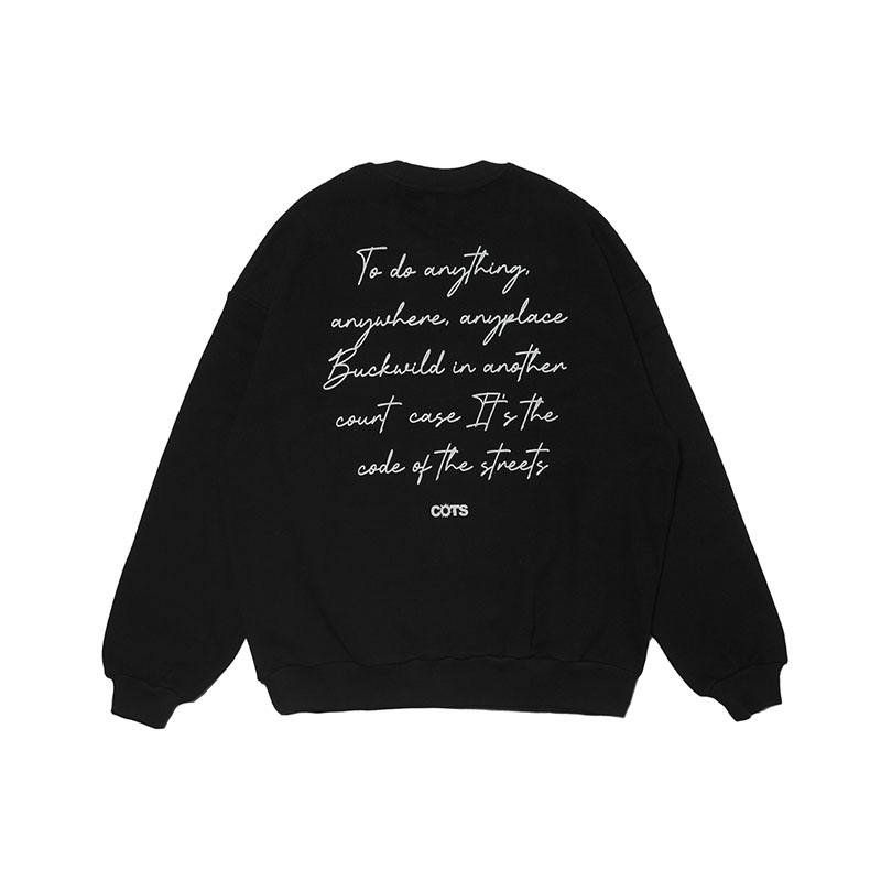 COTS(コッツ)/ THERMAL CREWNECK -2.COLOR-(BLACK)
