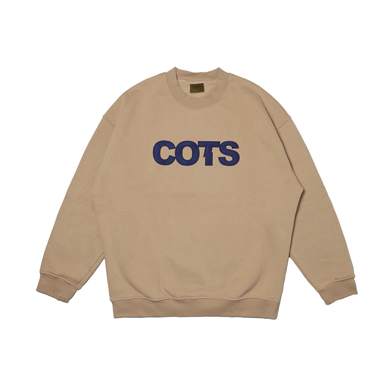 COTS(コッツ)/ LOGO CREWNECK -4.COLOR-(BEIGE)