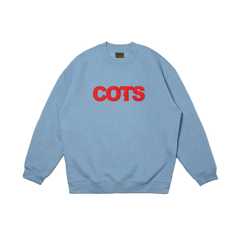 COTS(コッツ)/ LOGO CREWNECK -4.COLOR-(LT.BLUE)