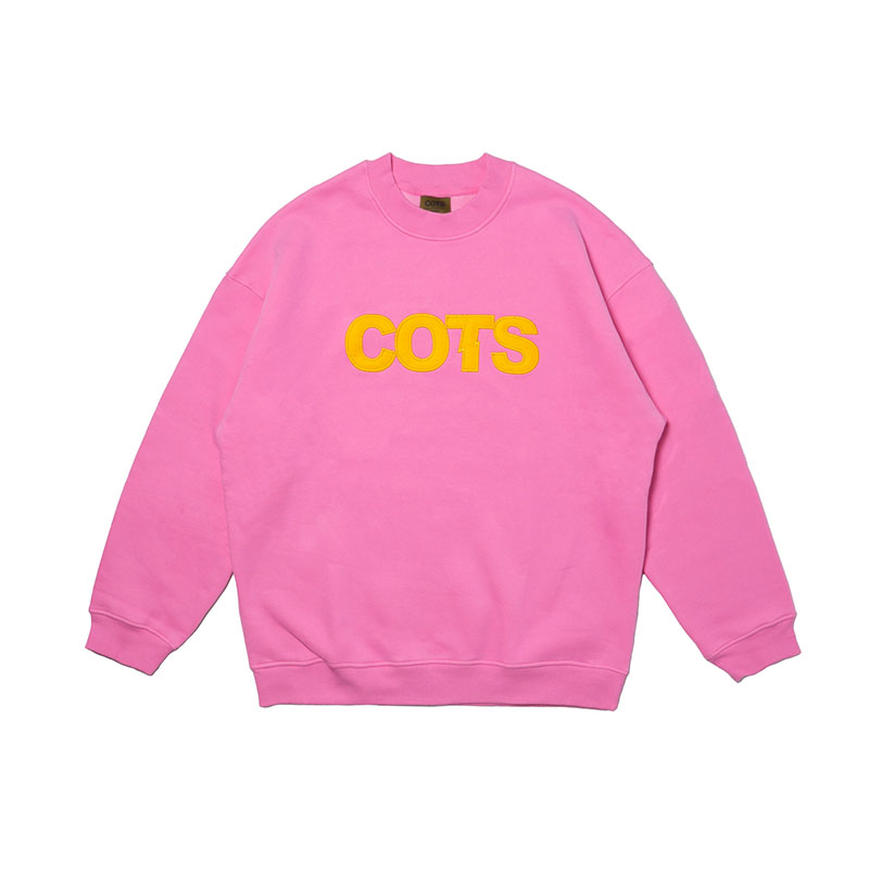 COTS(コッツ)/ LOGO CREWNECK -4.COLOR-(PINK)