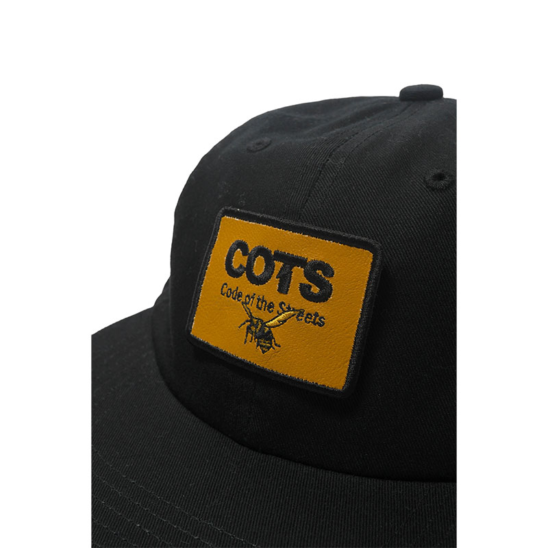 COTS(コッツ)/ PATCH CAP -BLACK-