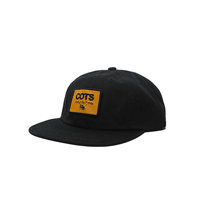 COTS(コッツ)/ PATCH CAP -BLACK-