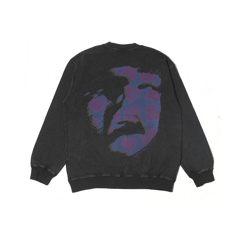 COTS(コッツ)/ DAMEGE CREWNECK -BLACK-