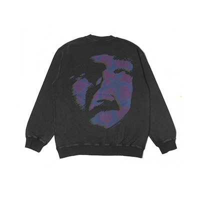 COTS(コッツ)/ DAMEGE CREWNECK -BLACK-