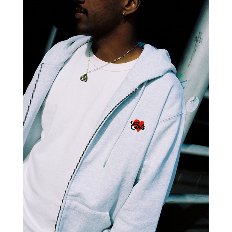 COTS(コッツ)/ HEART ZIP HOODIE -2.COLOR-
