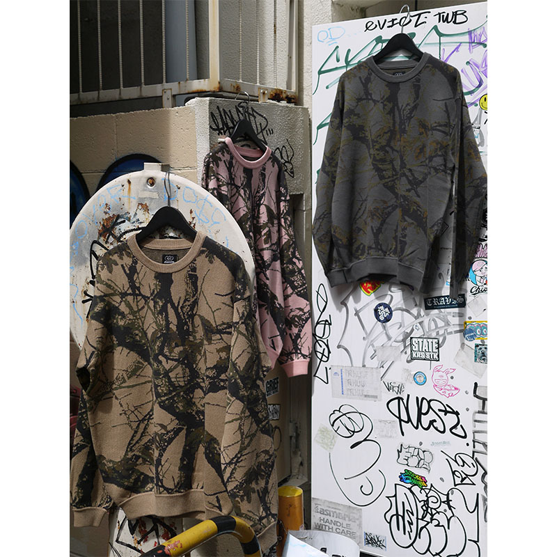 E.S.P.ORIGINAL(イーエスピーオリジナル)/ REALTREE CREW KNIT -3.COLOR-