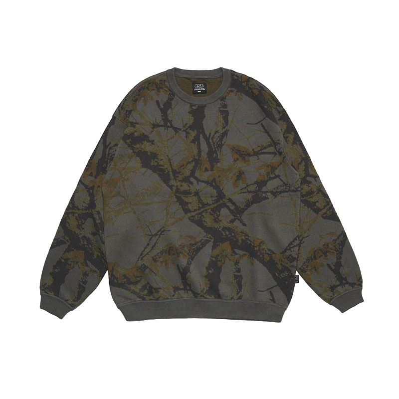 E.S.P.ORIGINAL(イーエスピーオリジナル)/ REALTREE CREW KNIT -3.COLOR-(CHRACOAL)