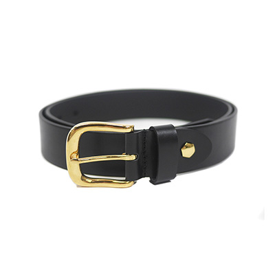 E.S.P.ORIGINAL(イーエスピーオリジナル)/ E.S.P. LEATHER BELT -BLACK×GOLD-