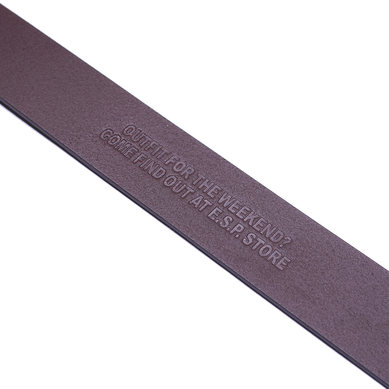 E.S.P.ORIGINAL(イーエスピーオリジナル)/ E.S.P. LEATHER BELT -BROWN×GOLD-