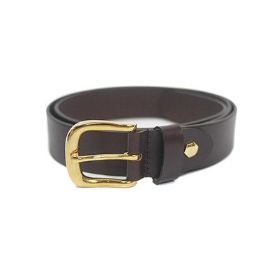 E.S.P.ORIGINAL(イーエスピーオリジナル)/ E.S.P. LEATHER BELT -BROWN×GOLD-