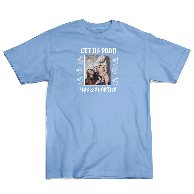 40s&Shorties(フォーティスアンドショーティース)/ LET US PRAY TEE -2.COLOR-(BLUE)