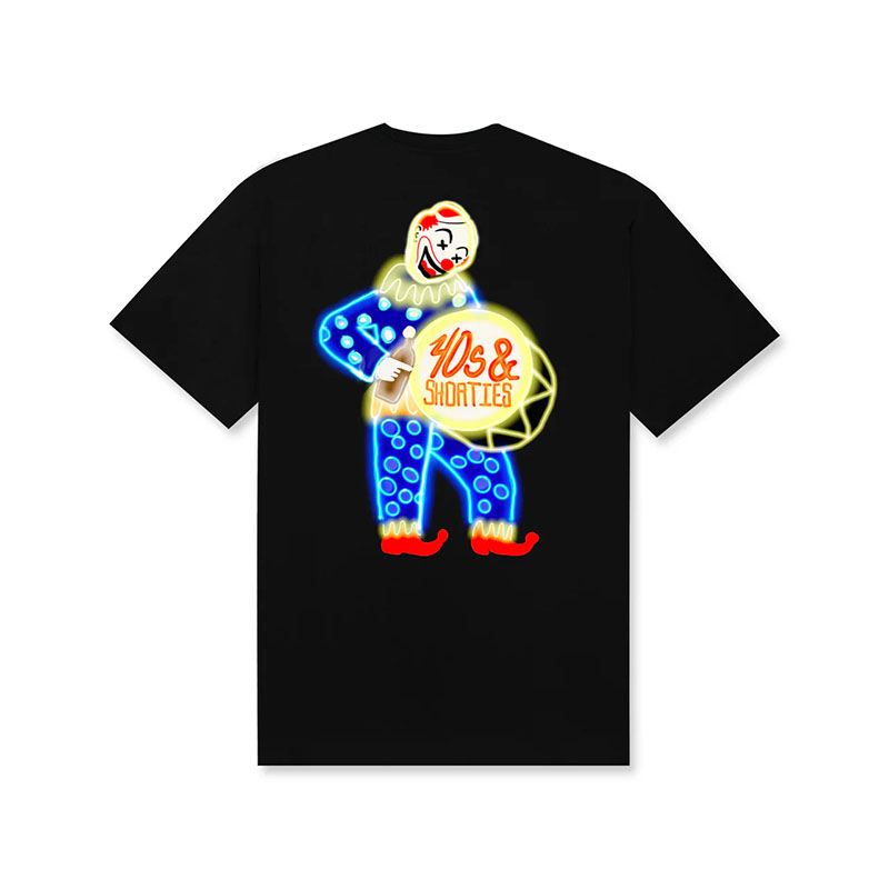 40s&Shorties(フォーティスアンドショーティース)/ Clowning Tee -2.COLOR-(BLACK)