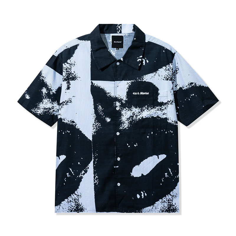 40s&Shorties(フォーティスアンドショーティース)/ Lips Shirt -BLACK-