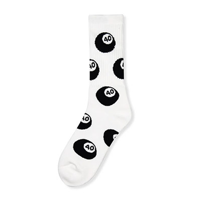 40s&Shorties(フォーティスアンドショーティース)/ 40 Ball Sock -WHITE-