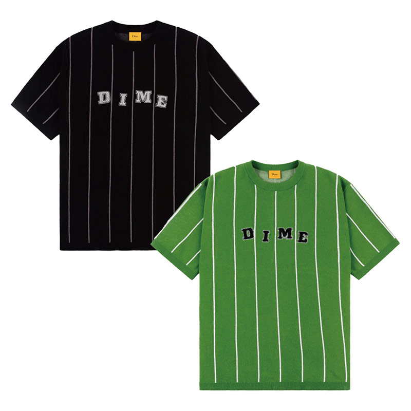 Dime MTL(ダイム)/ Striped SS Knit -2.COLOR-