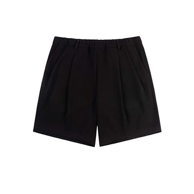 Dime MTL(ダイム)/ Pleated Twill Shorts -BLACK-