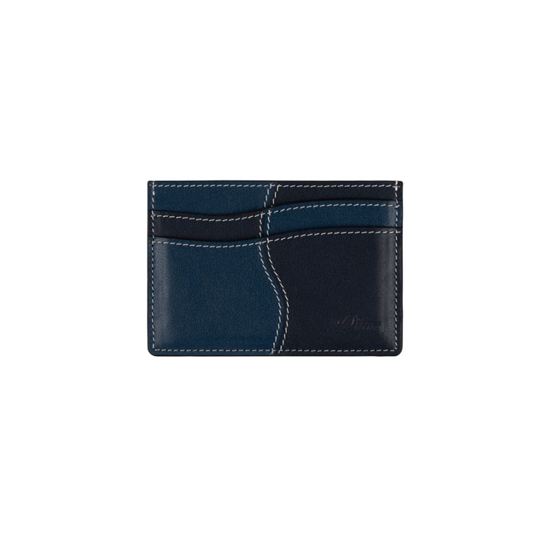 Dime MTL(ダイム)/ Wave Leather Cardholder -3.color-(NAVY)
