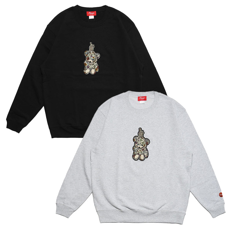 FLOWP(フロープ)/ FLOWER KUMA CREW SW -2COLOR-