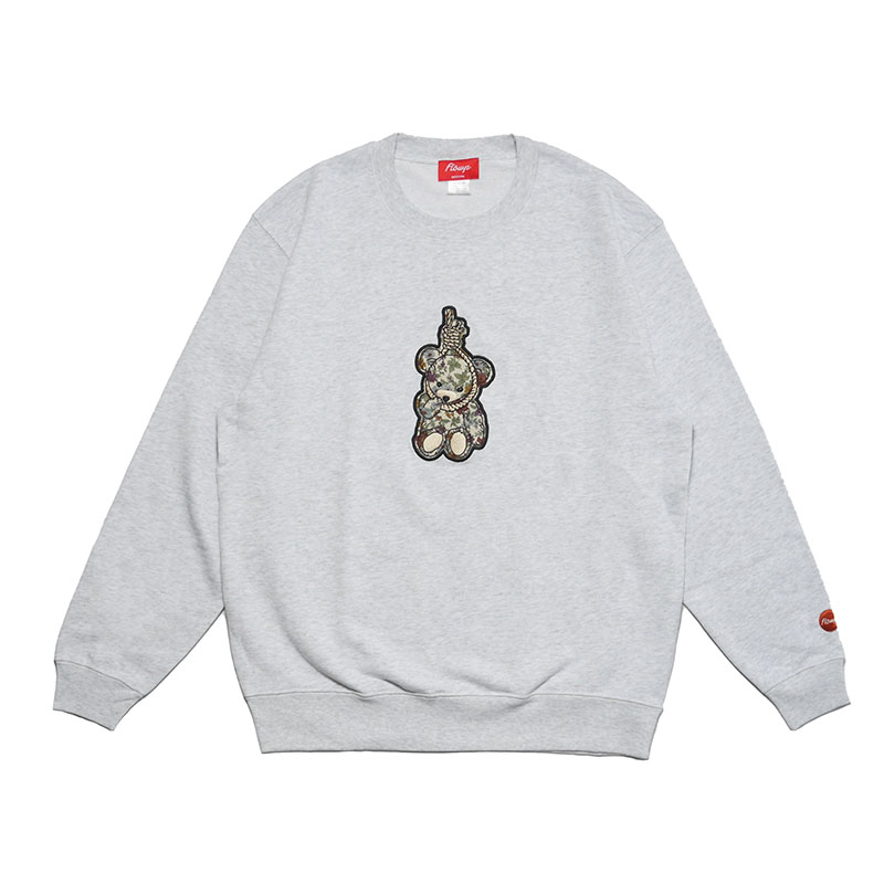 FLOWP(フロープ)/ FLOWER KUMA CREW SW -2COLOR-(ASH)