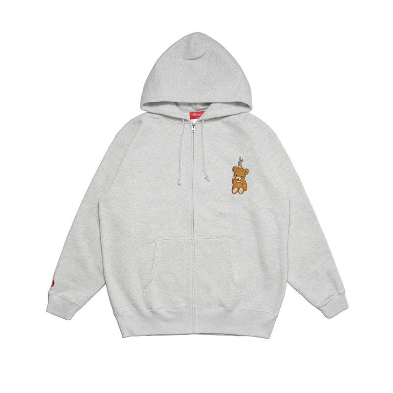 FLOWP(フロープ)/ KUMA ZIP HOOD -2COLOR-(ASH)