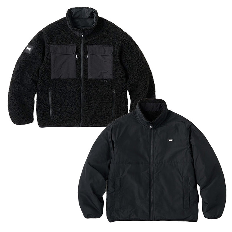 FTC(エフティーシー)/ SHERPA FLEECE REVERSIBLE JACKET -2.COLOR-(BLACK)