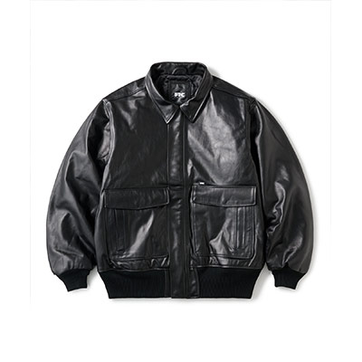 FTC(エフティーシー)/ LEATHER A-2 FLIGHT JACKET -BLACK-