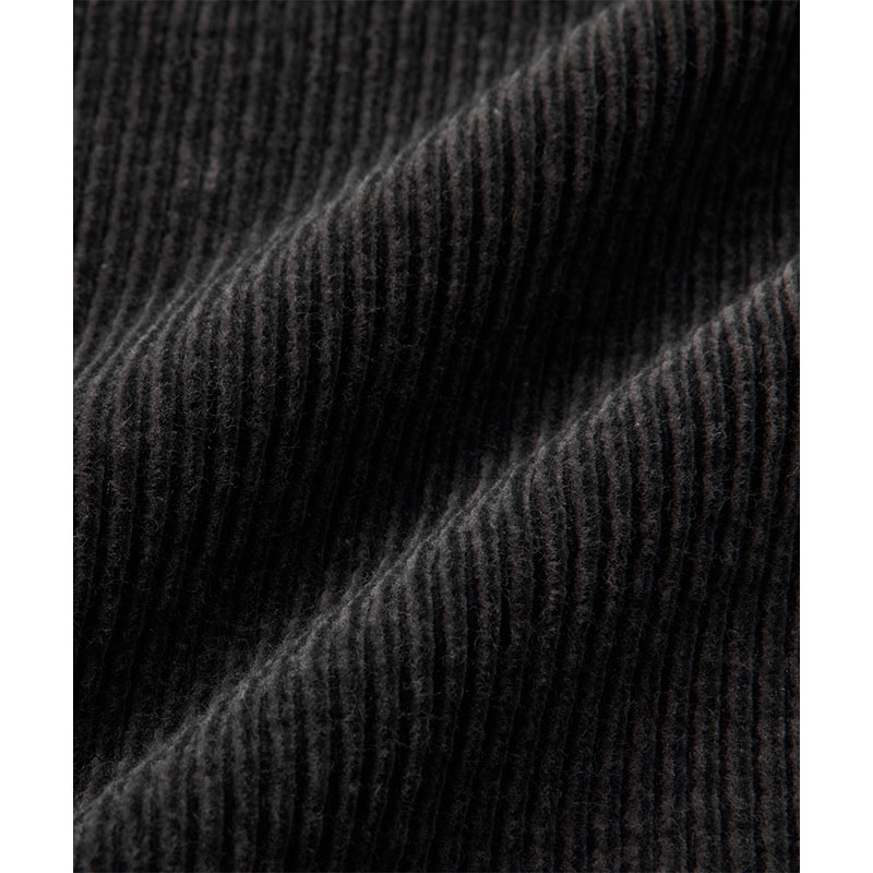 FTC(エフティーシー)/ CORDUROY ZIP UP SHIRT -BLACK-