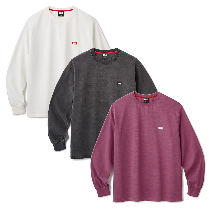 FTC(エフティーシー)/ PIGMENT DYED SMALL LOGO L/S TOP -3.COLOR-