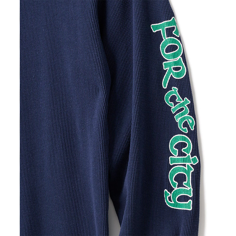 FTC(エフティーシー)/ SLEEVE LOGO WAFFLE THERMAL TOP -3.COLOR-