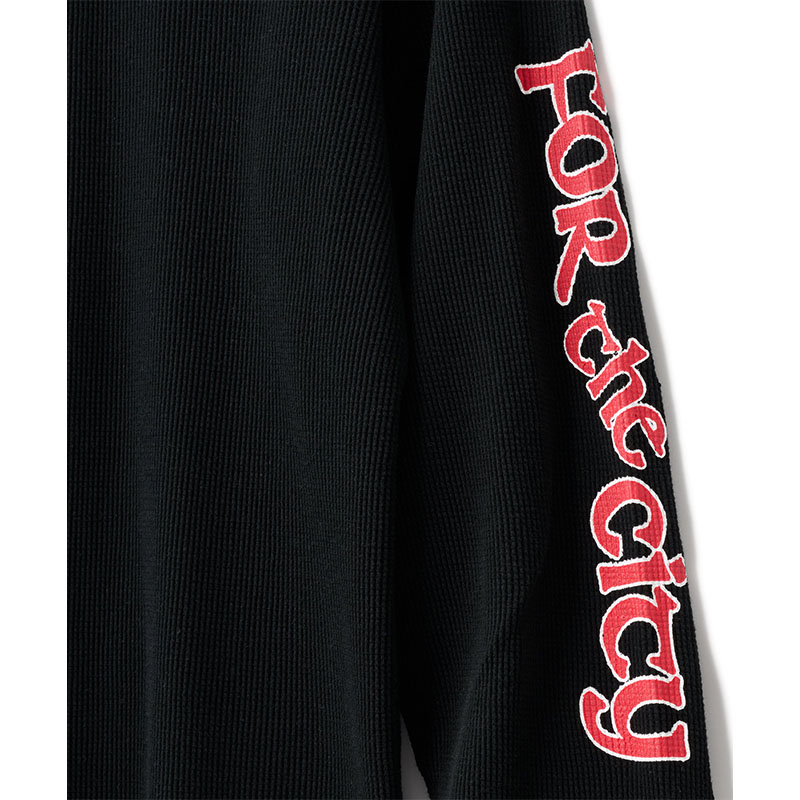 FTC(エフティーシー)/ SLEEVE LOGO WAFFLE THERMAL TOP -3.COLOR-