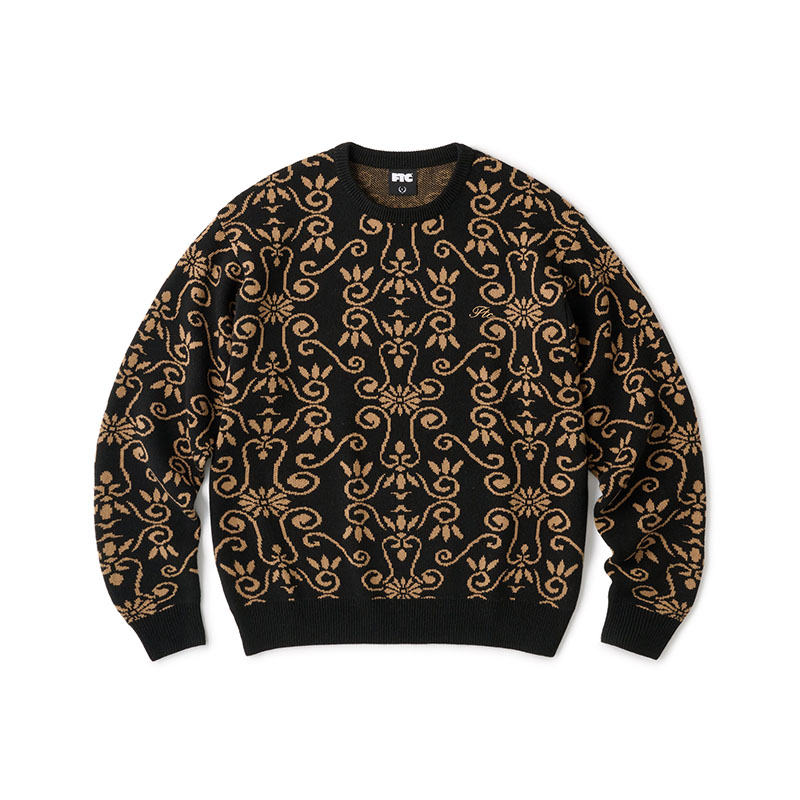 FTC(エフティーシー)/ ALLOVER JACQUARD SWEATER  -2.COLOR-(BLACK)