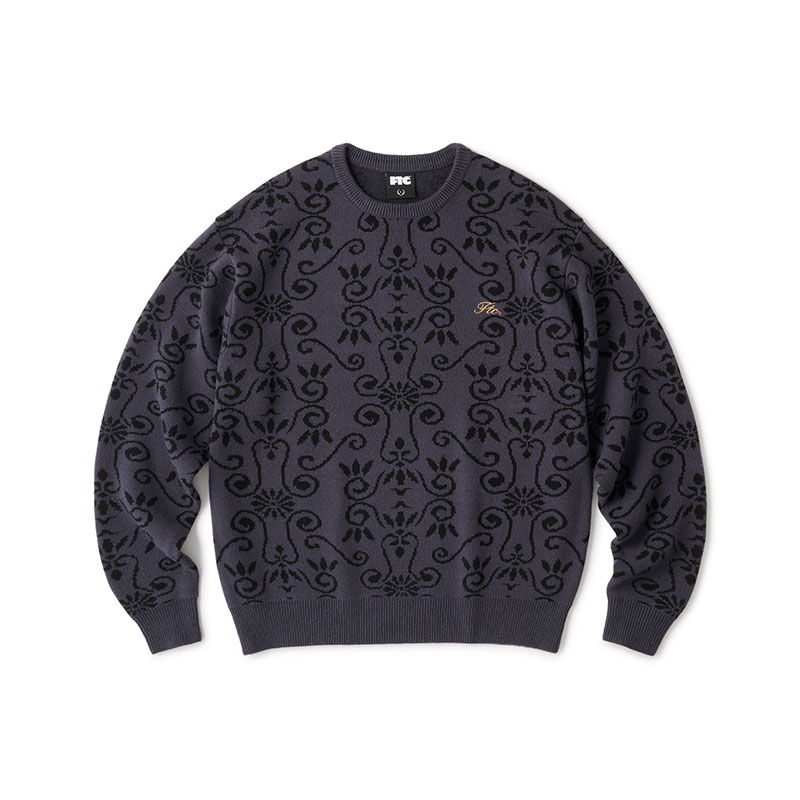 FTC(エフティーシー)/ ALLOVER JACQUARD SWEATER  -2.COLOR-(CHRACOAL)