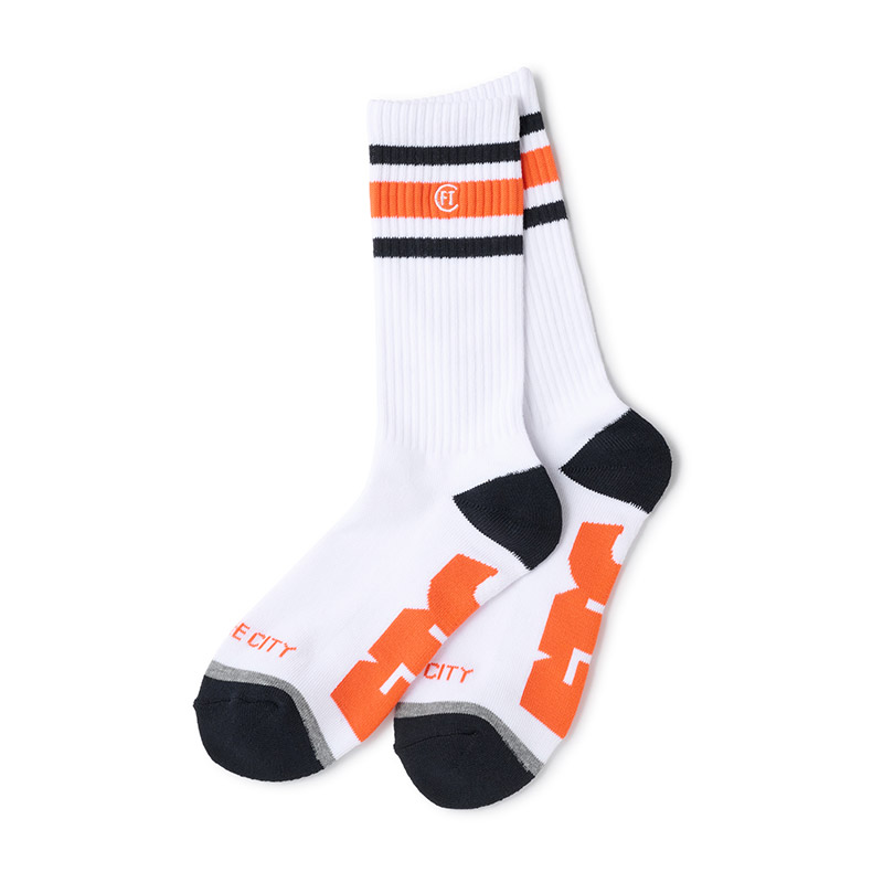 FTC(エフティーシー)/ FTC TEAM SOCKS -2.COLOR-(WHITE)