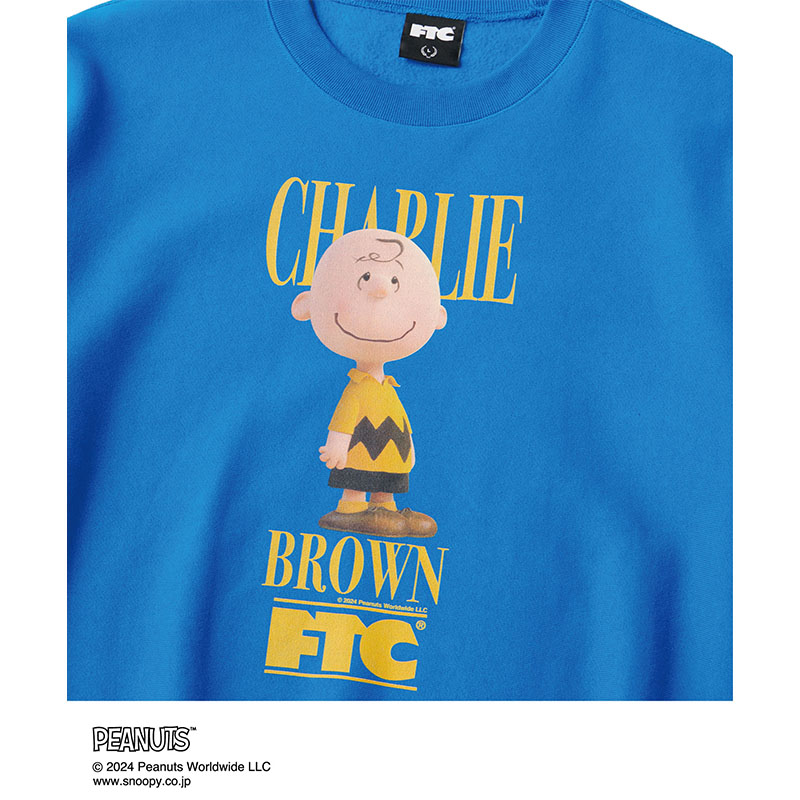 FTC(エフティーシー)/ "PEANUTS x FTC"  CHARLIE BROWN  / CREW NECK -3.COLOR-