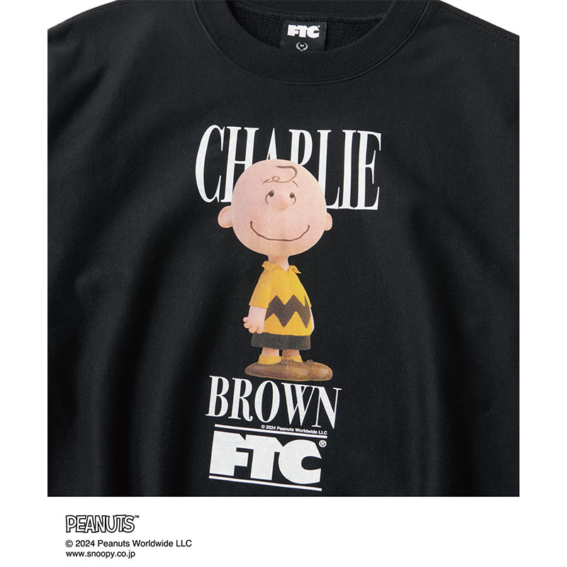 FTC(エフティーシー)/ "PEANUTS x FTC"  CHARLIE BROWN  / CREW NECK -3.COLOR-
