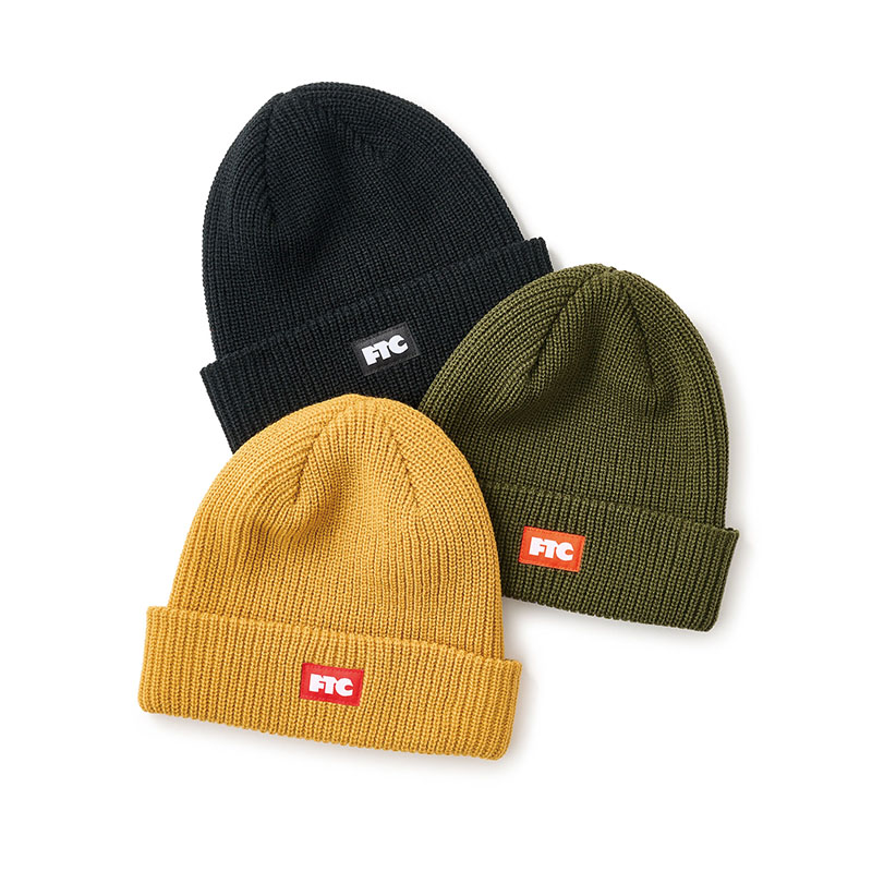 FTC(エフティーシー)/ BOX LOGO BEANIE -3.COLOR-