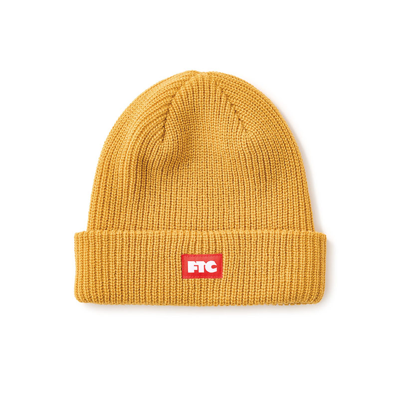 FTC(エフティーシー)/ BOX LOGO BEANIE -3.COLOR-(GOLD)