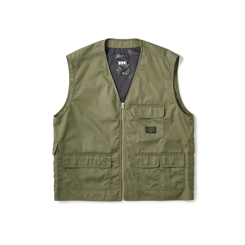 FTC(エフティーシー)/ TWILL WORK VEST -2.COLOR-(OLIVE)