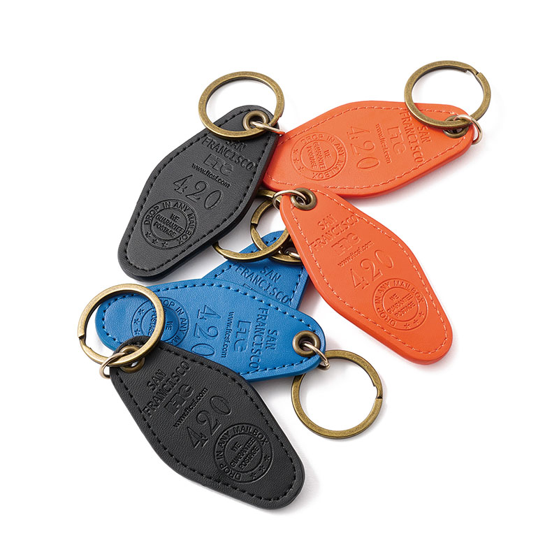 FTC(エフティーシー)/ LEATHER MOTEL KEYCHAIN -3.COLOR-