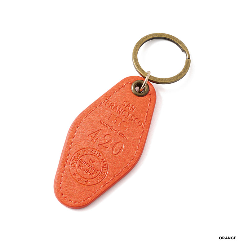 FTC(エフティーシー)/ LEATHER MOTEL KEYCHAIN -3.COLOR-